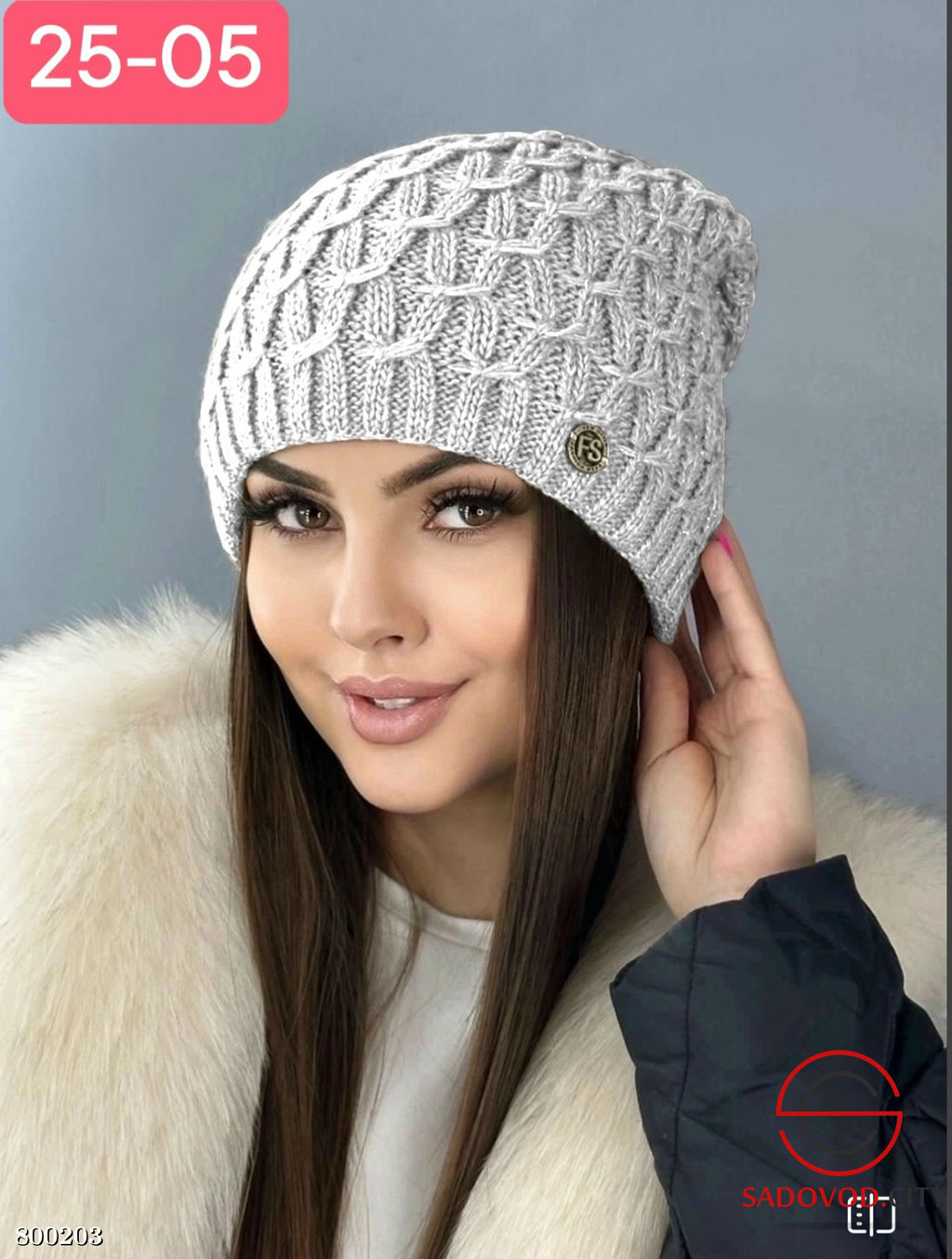 шапка женская из двойного флиса - Bruno фото 2