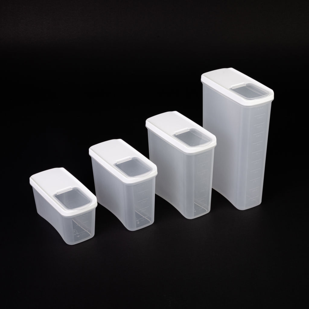 Цена за 2 шт. Емкость для сыпучих продуктов "Лайн" 2л (белый) М9005