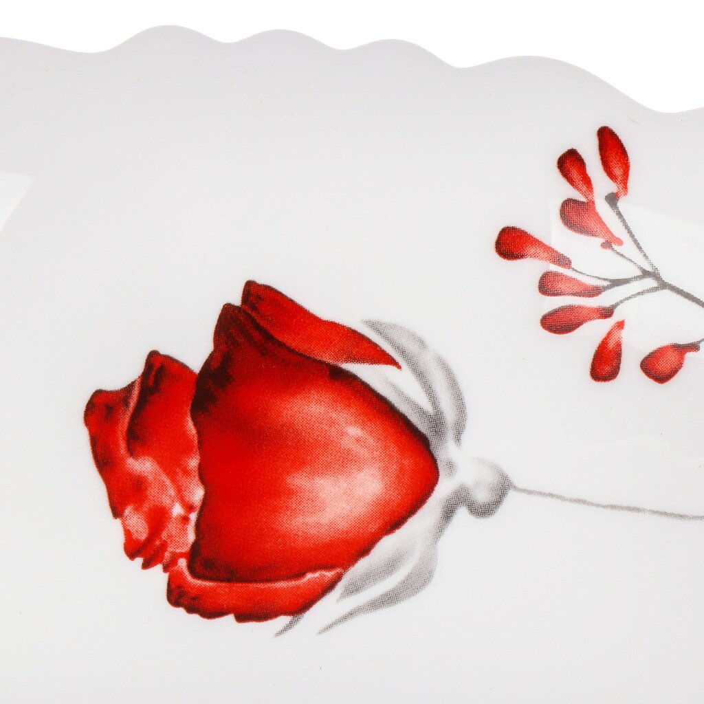 Вероника, Салатник стеклокерамика, круглый, 23 см, 2 л, Daniks, LHW90/220303 (448949)  фото 3