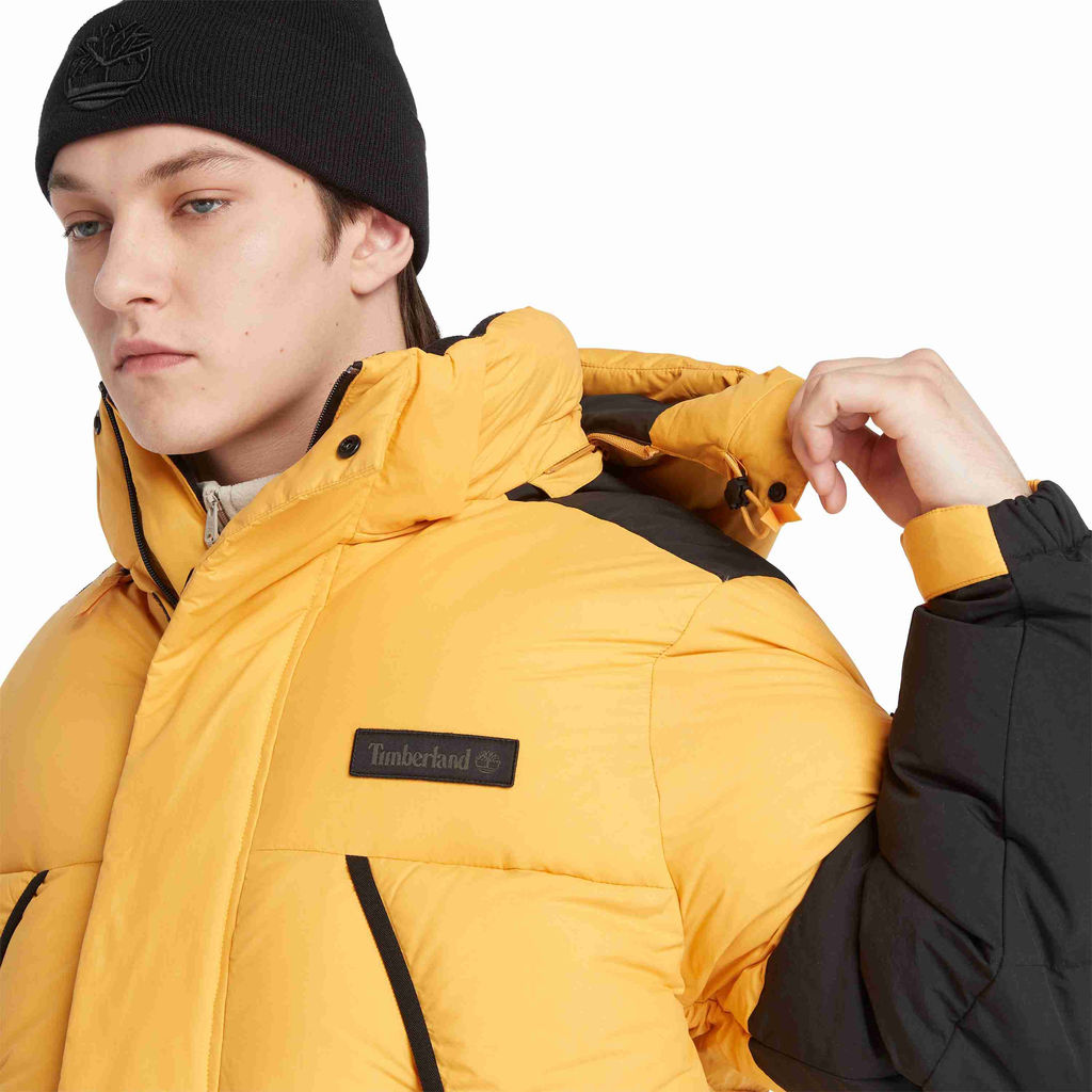 Куртка Timberland Jacket Puffer Parka желтая  фото 3