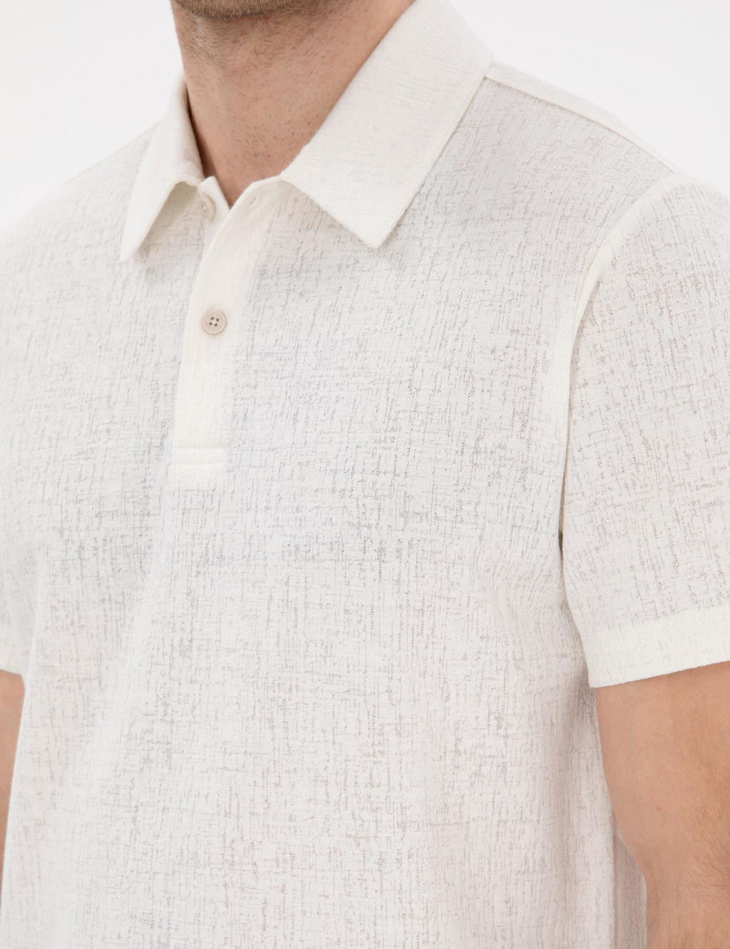 Ekru Slim Fit Polo Yaka Ti__rt - Pierre cardin фото 7