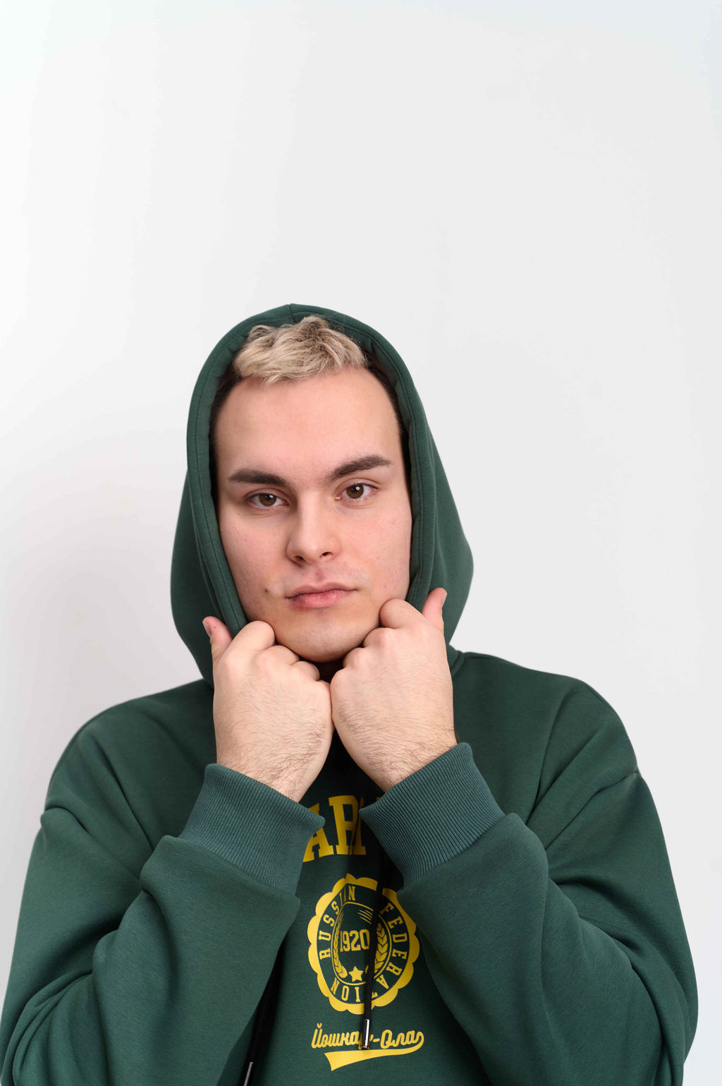 Худи мужское с капюшоном "MARI EL" малахит