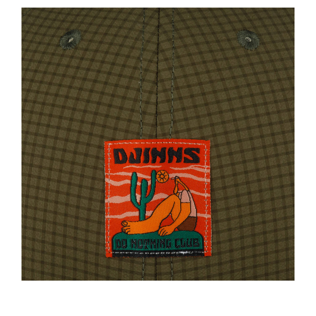 Бейсболка DJINNS арт. 6P TrueFit Resting Man (оливковый / черный)  фото 3