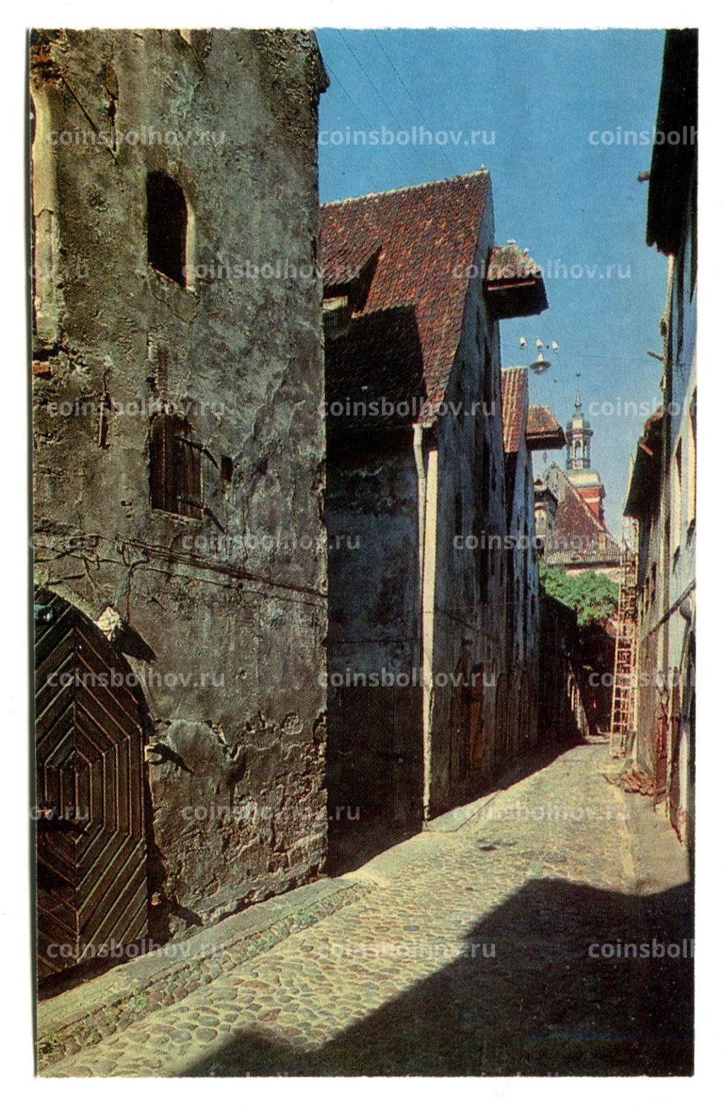 Открытка Рига.Комплекс амбаров на улице Сарканас Гвардес XVII век