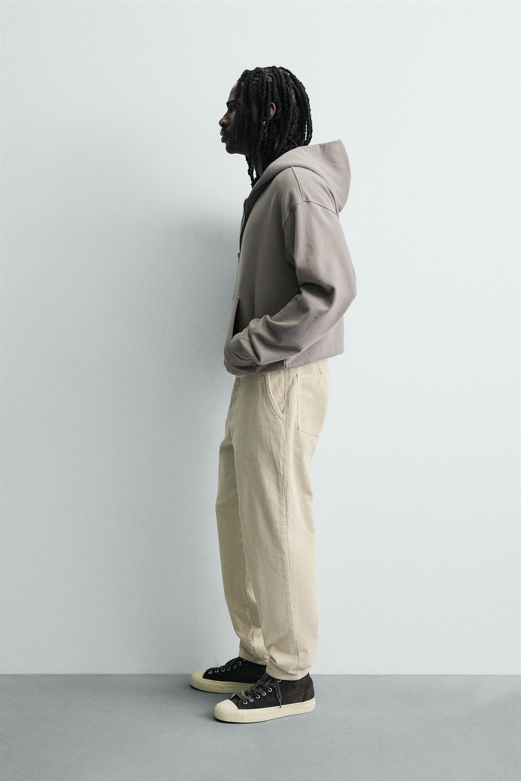 CARROT FIT CORDUROY TROUSERS - Zara фото 14