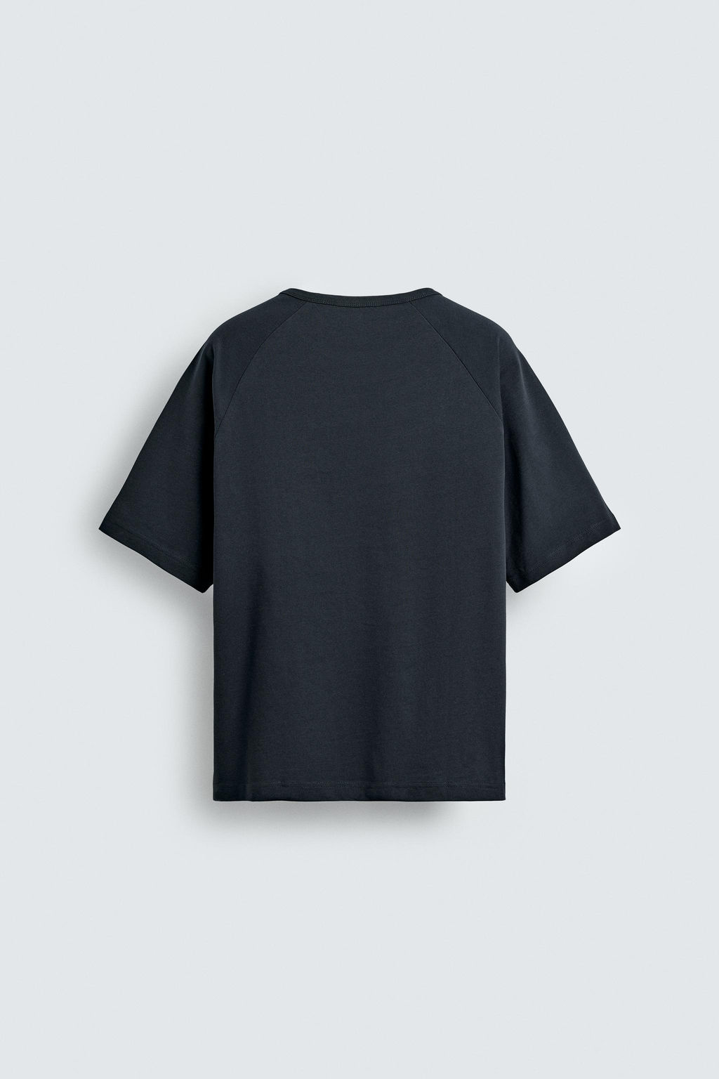 CAMISETA RELAXED FIT BOLSILLO REMACHE / Azul - Zara фото 8