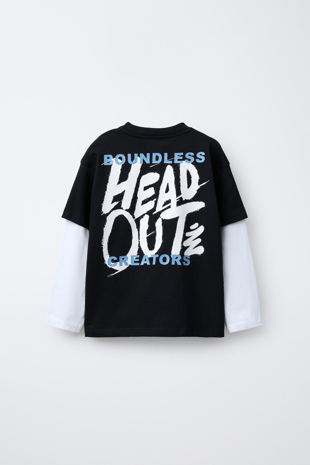 DOUBLE SLEEVE GRAFFITI T-SHIRT - Zara фото 2