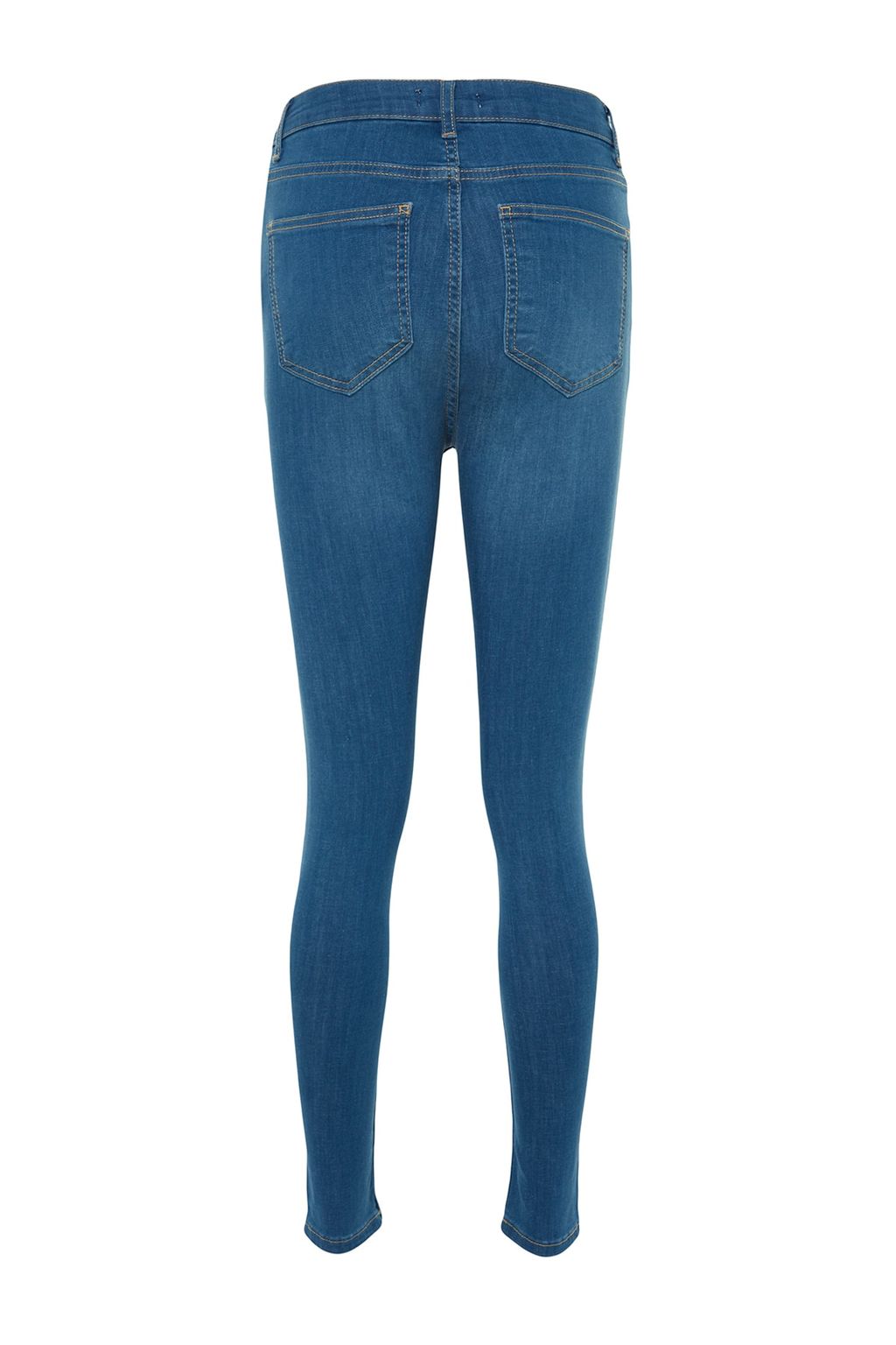 TRENDYOLMILLA Siyah Incelten Etki Super Yuksek Bel Skinny Jeans TWOSS23JE00080  фото 15