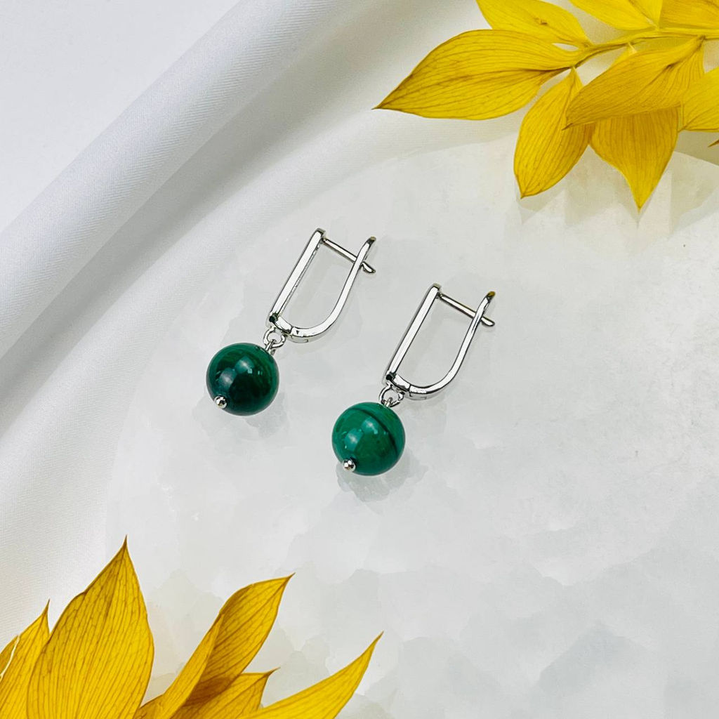 Серьги из Малахита