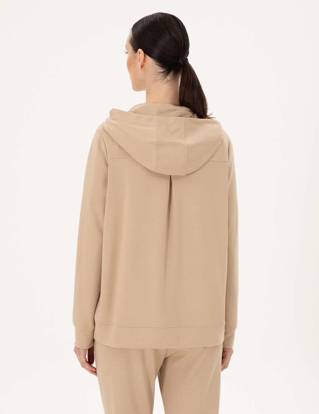 Bej Oversize Modal Kuma_ Sweatshirt - Pierre cardin фото 5