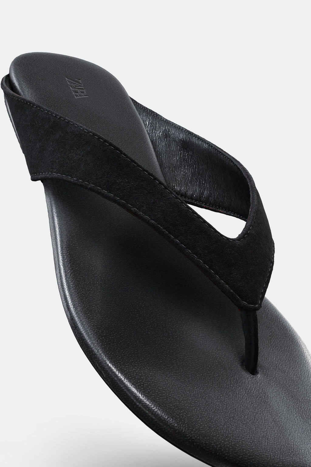 FLAT LEATHER SANDALS - Zara фото 7