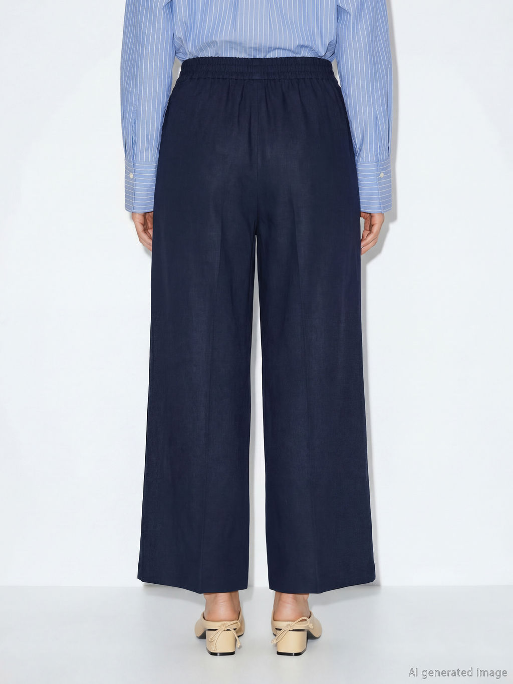 Beli Lastikli Geni? Pa?a Kad?n Pantolon