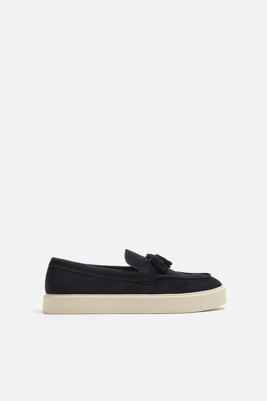 CASUAL LEATHER TASSEL LOAFERS - Zara фото 4