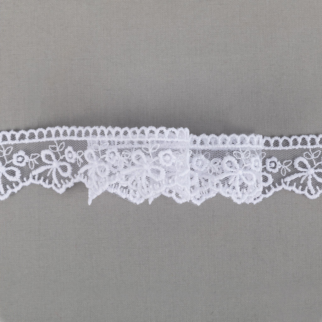 Кружево Gamma сетка 28 мм GKM-2801M в пакете 8.8 м 0.2 Турция TL001WH белый