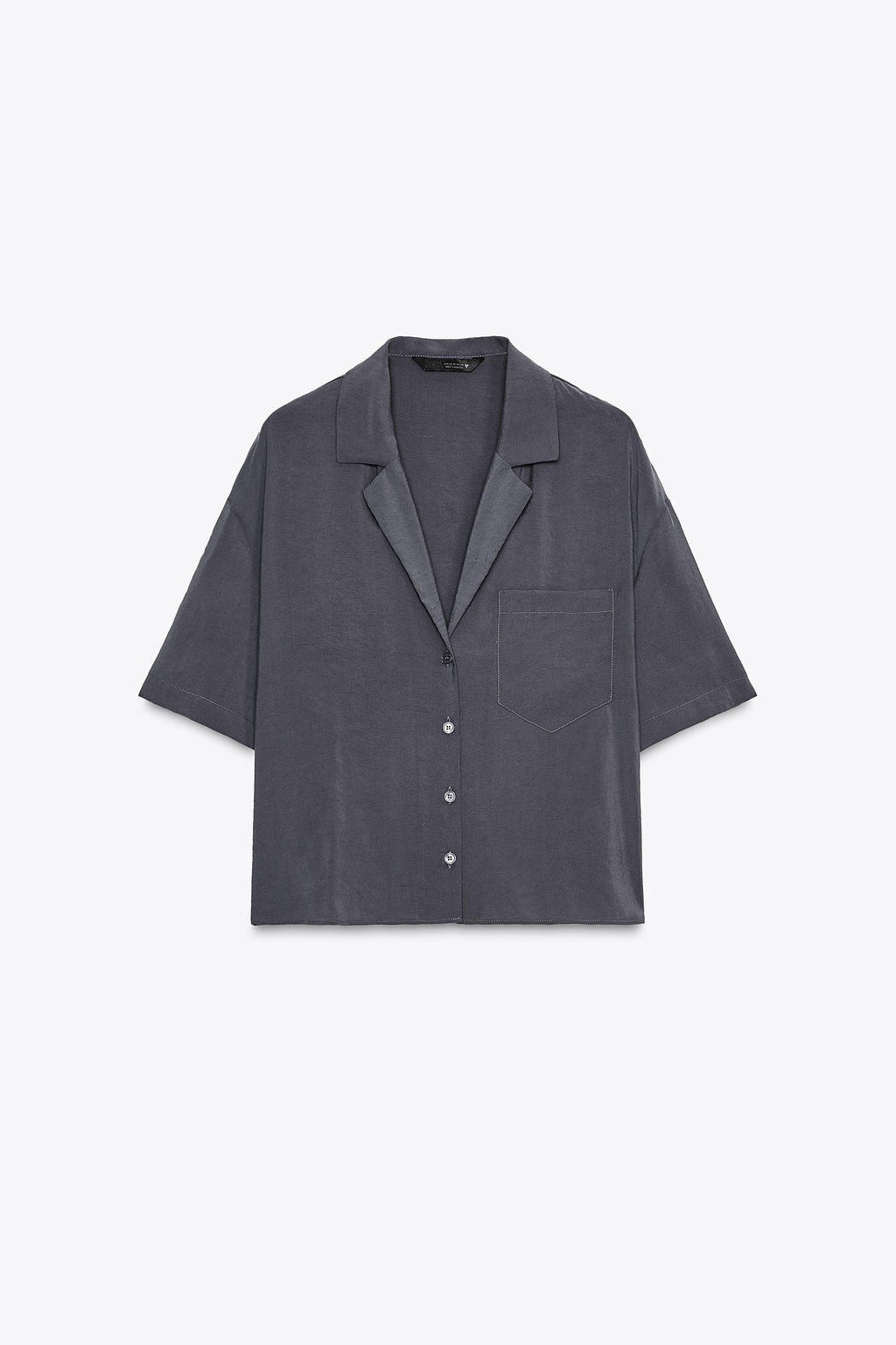SHORT SLEEVE FLOWING SHIRT - Zara фото 22