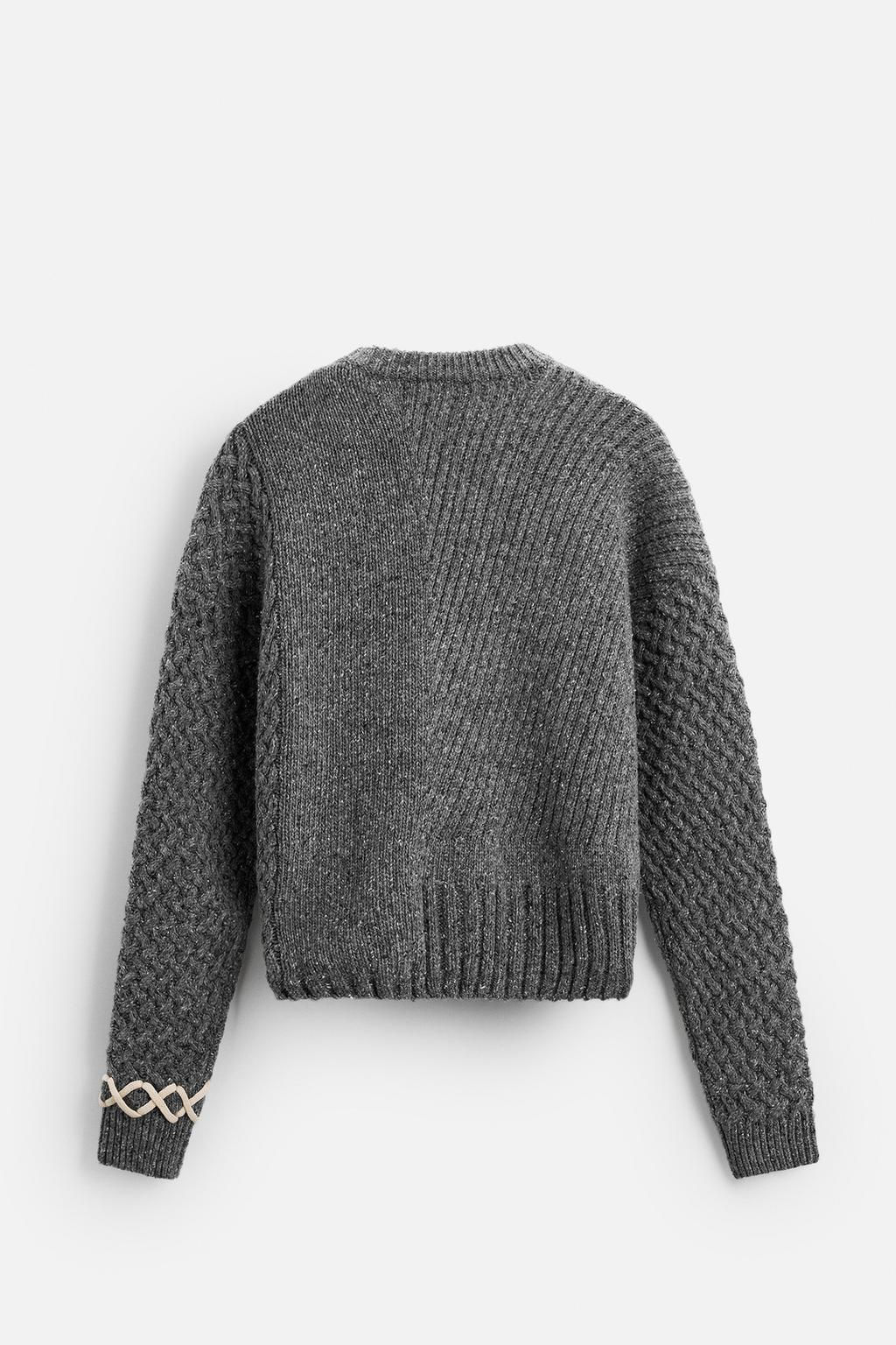 LIMITED EDITION SWEATER WITH CONTRAST TRIMS - Zara фото 8