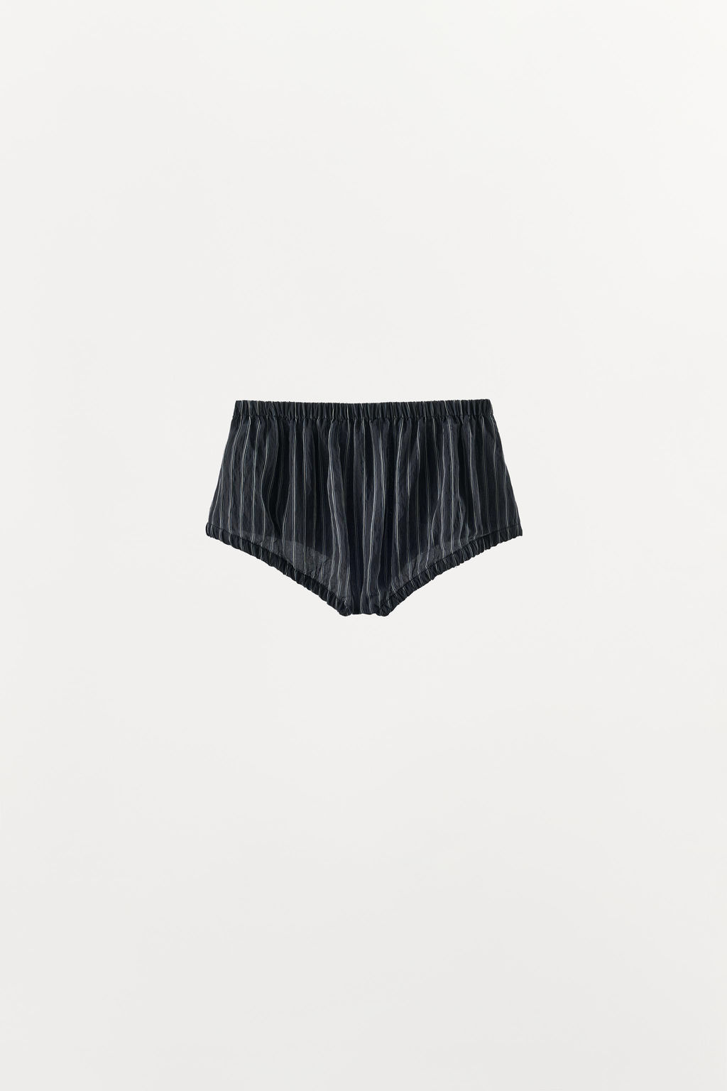 MINI SHORTS RAYAS BOLSILLOS / Marino / Blanco - Zara фото 5