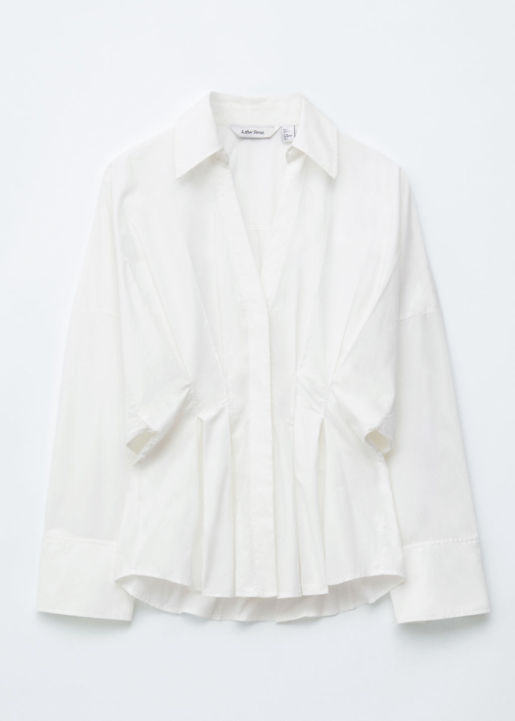 Camisa de algod?n con cintura ajustada - H&m фото 2