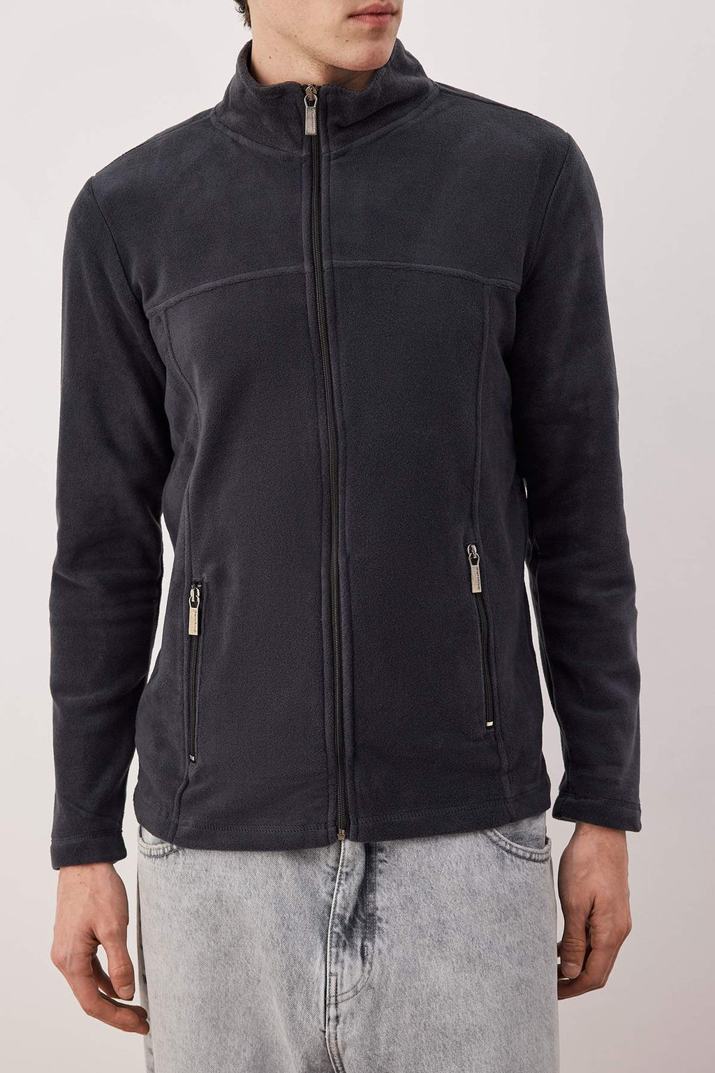 Antrasit Regular/Normal Kesim Fermuarl? Polar Sweatshirt TMNAW26SW00063