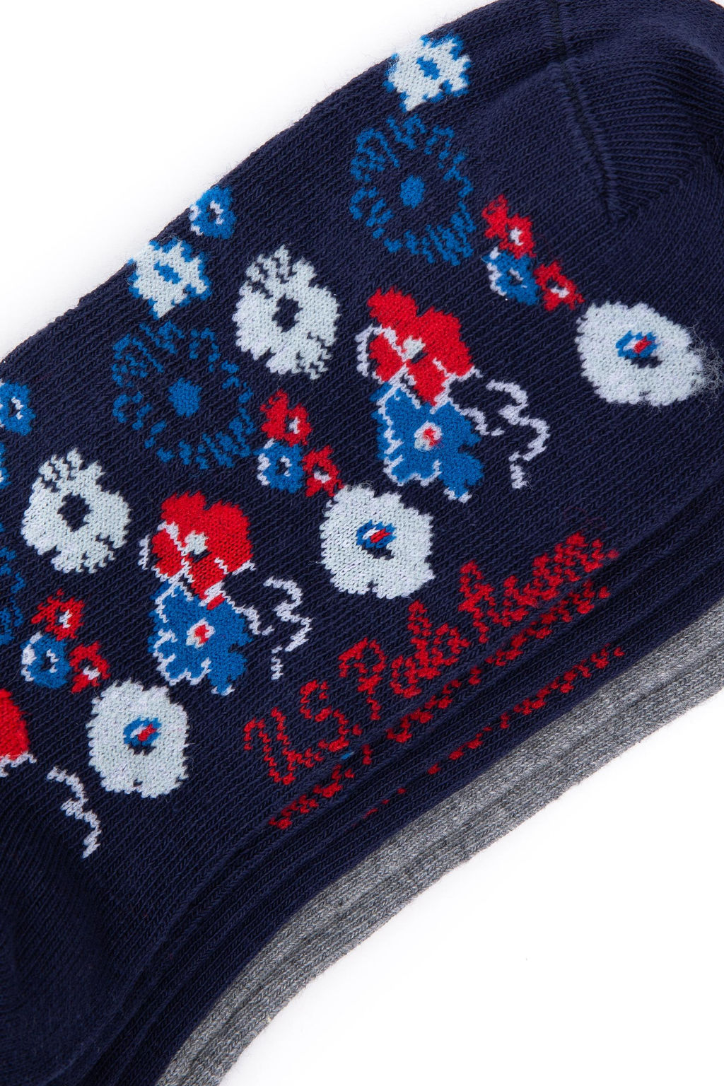 Женские темно-синие носки-ботинки из трех предметов Неожиданная скидка в корзине - U.s. polo assn фото 3