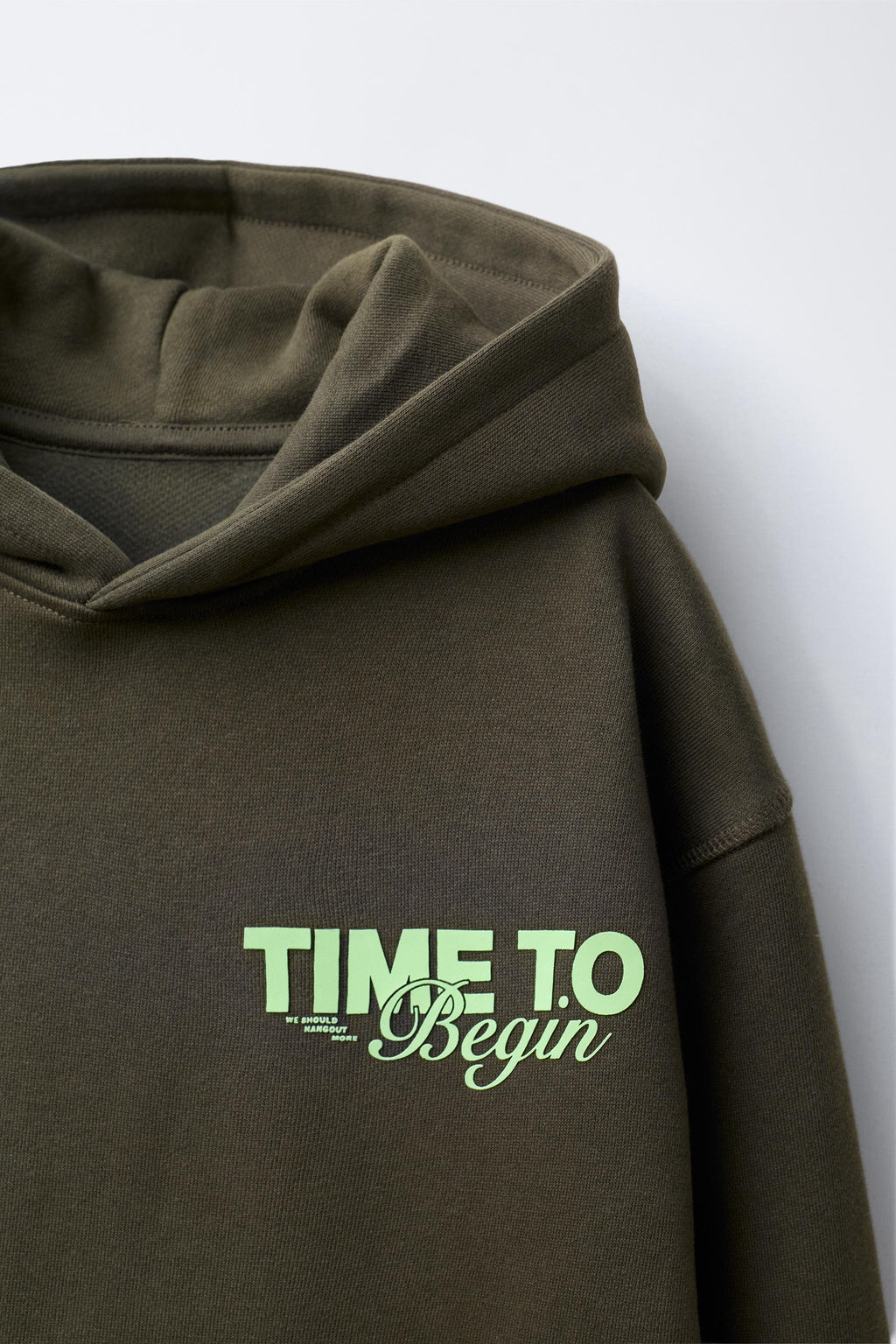 RAISED SLOGAN PRINT HOODIE - Zara фото 3