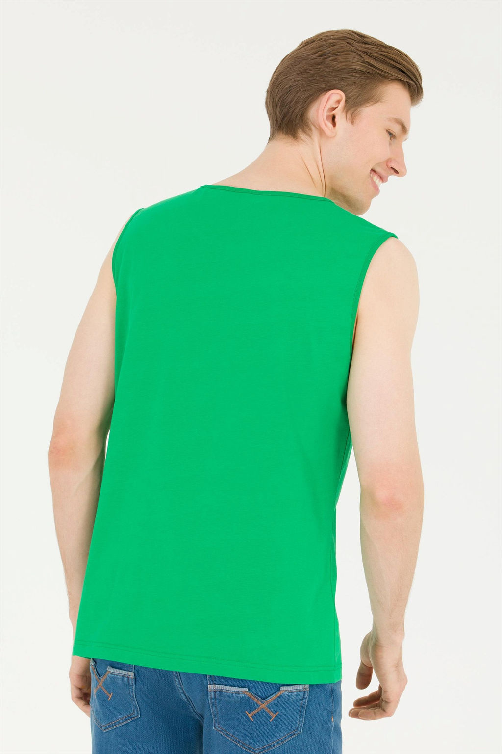 Мужская футболка Apple Green с круглым вырезом - U.s. polo assn фото 12