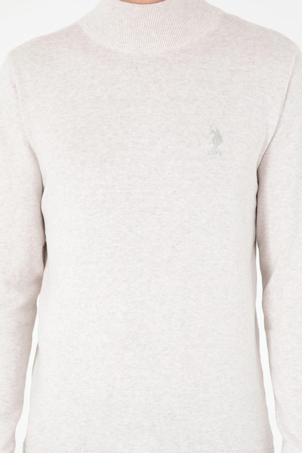 Мужской базовый свитер из каменного меланжа - U.s. polo assn фото 6