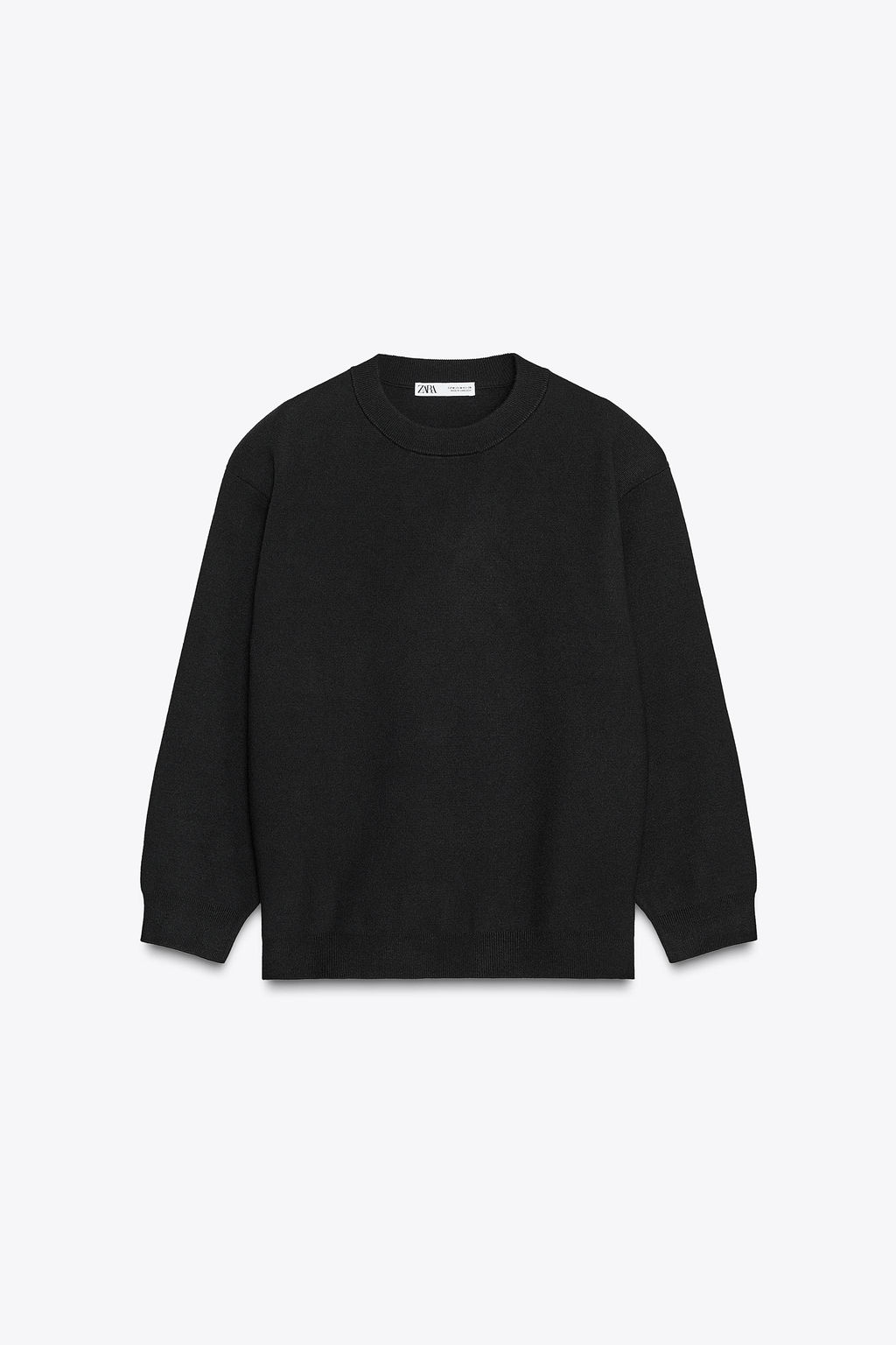 PLAIN KNIT SWEATSHIRT WITH SHOULDER PADS - Zara фото 4