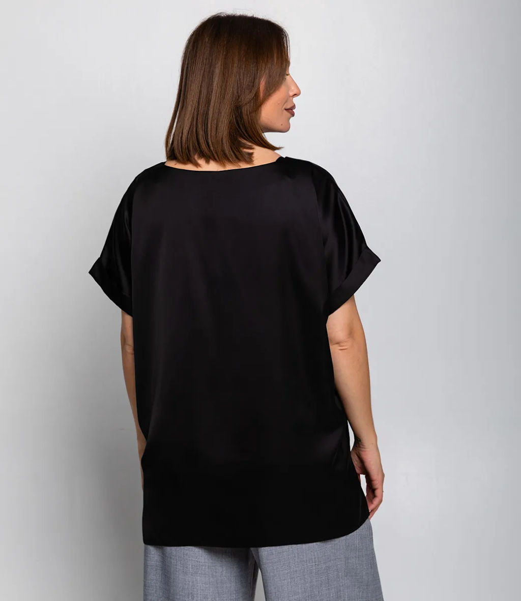 Блуза #ОБШ2830, чёрный