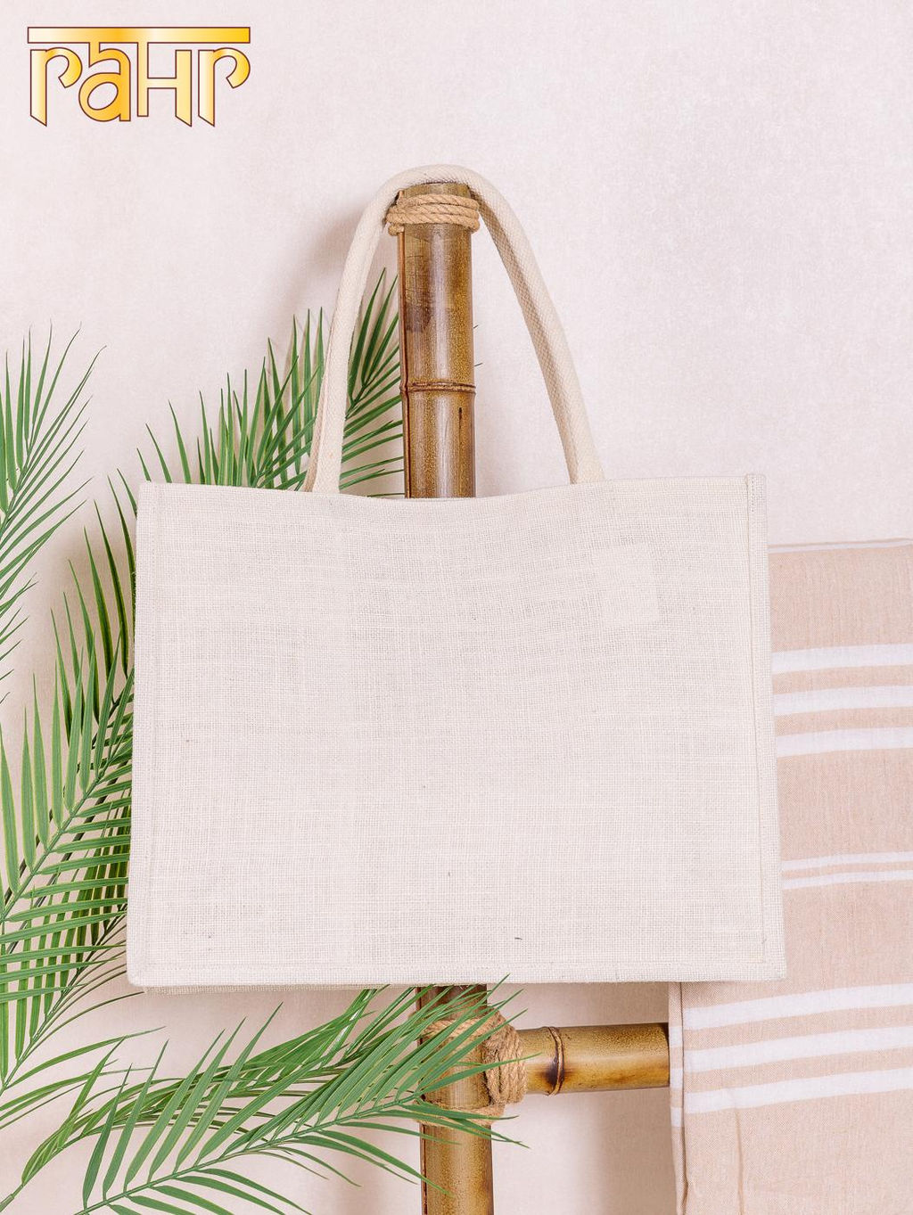 Сумка (хлопок,джут) ламинированная 45х15х35см №3002/4 - Ганг фото 3