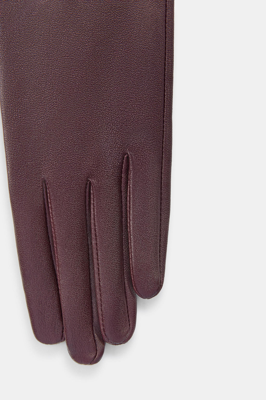100% LEATHER LONG GLOVES - Zara фото 3