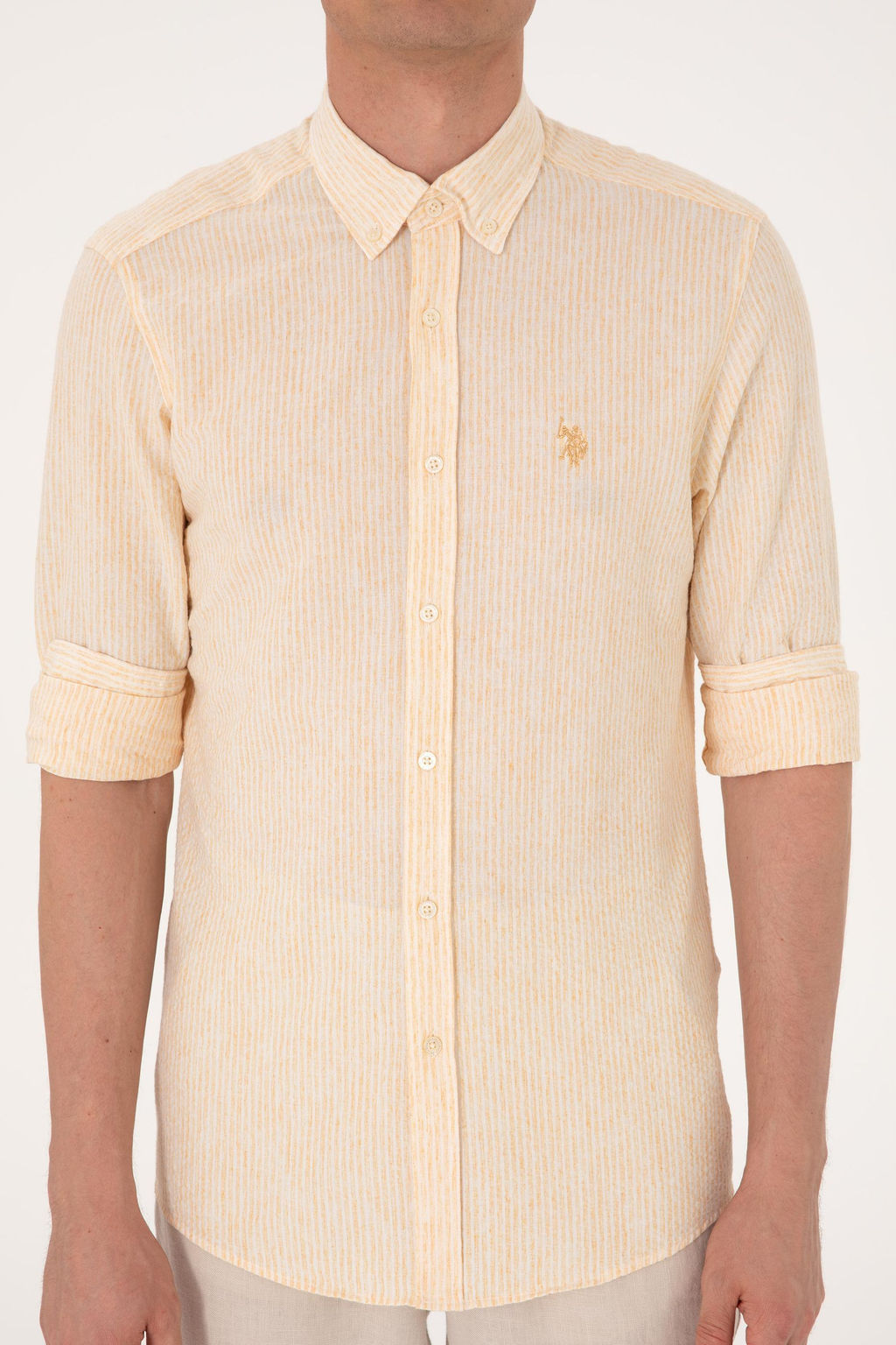 Erkek Sar_ Uzun Kollu G_mlek Sepette S_rpriz _ndirim - U.s. polo assn фото 6