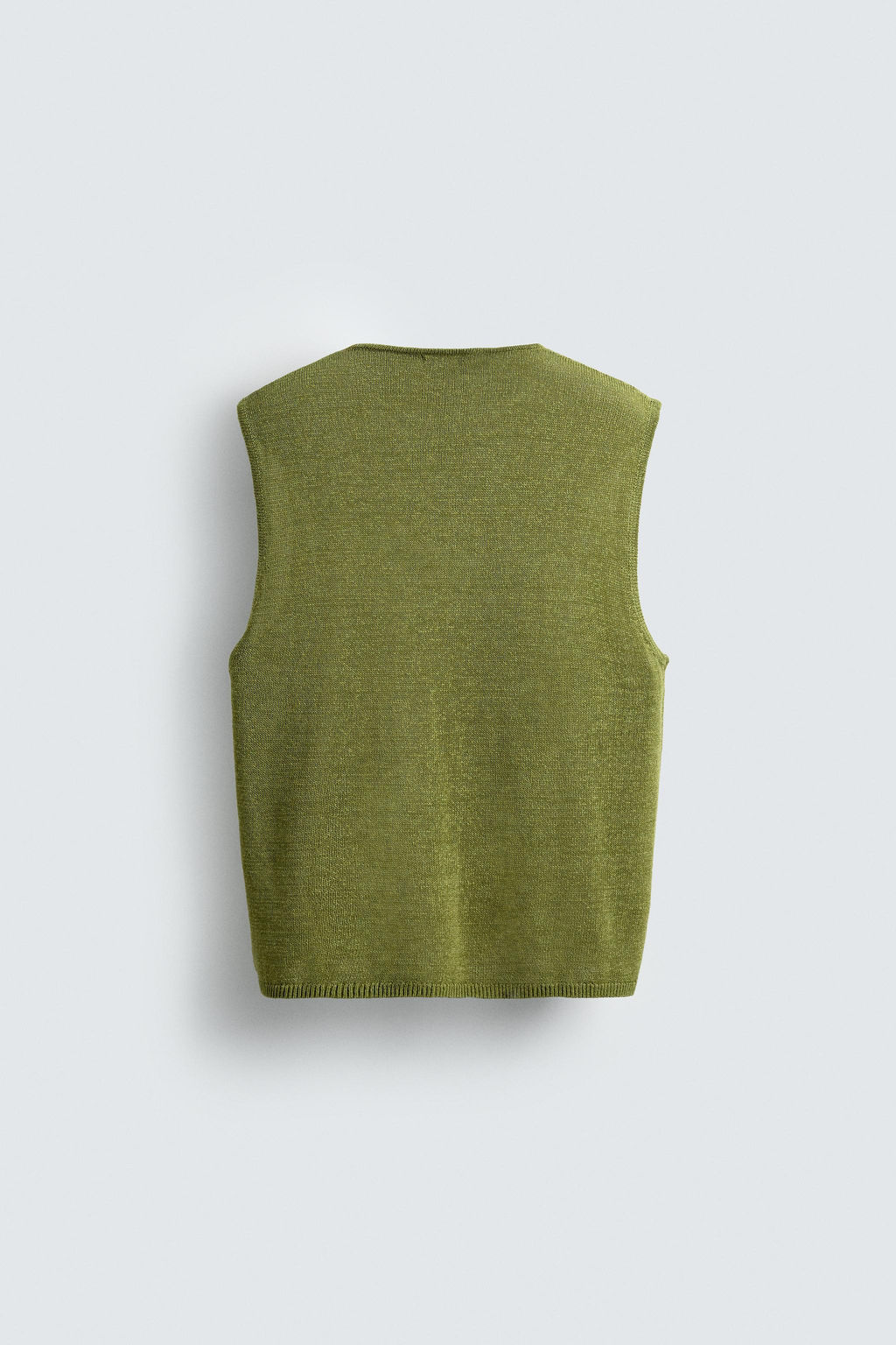 LINEN BLEND KNIT VEST - Zara фото 8