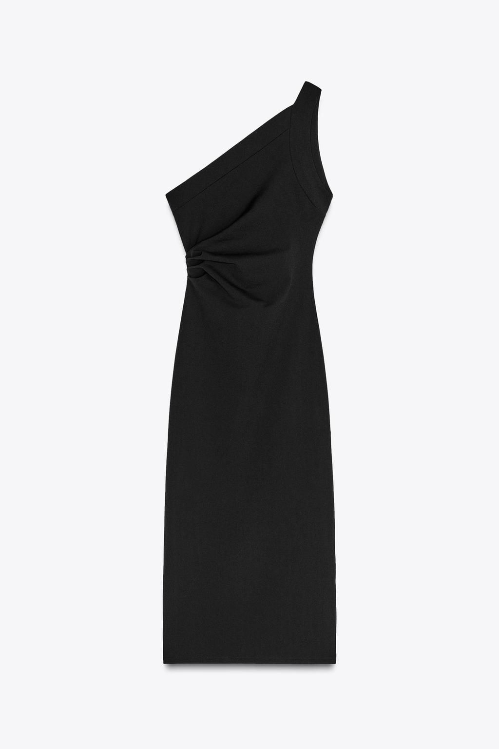 ASYMMETRIC MIDI DRESS - Zara фото 5