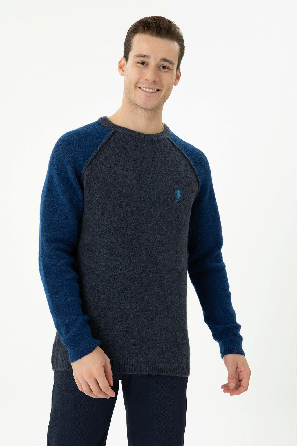 U. S. Polo Assn Мужской темно-синий свитер - U.s. polo assn фото 4