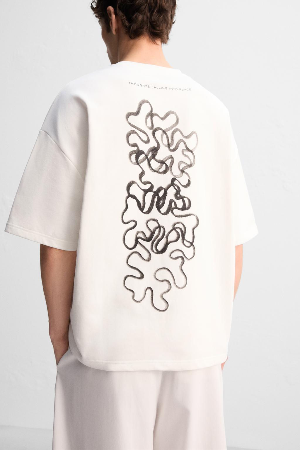 CONTRAST PRINTED SWEATSHIRT - Zara фото 7