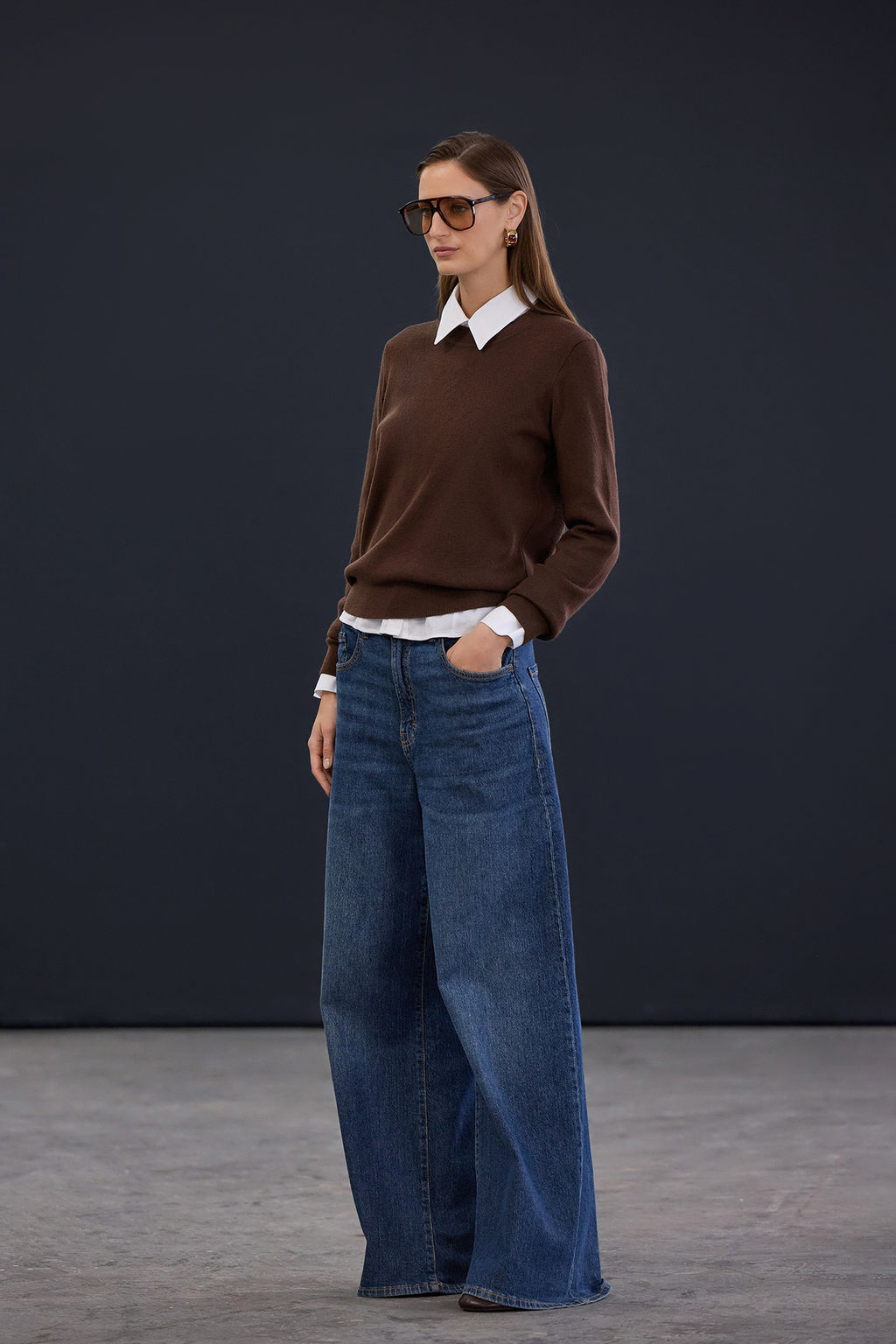 Trendyol Studio Bordo Yunlu Bisiklet Yaka Yumusak Dokulu Triko Kazak TWOAW26KZ00250 - Trendyolmilla фото 6