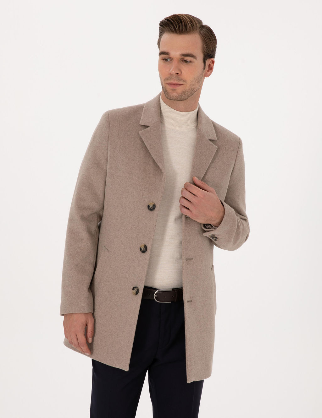 Vizon Ex Slim Fit Y_n Kar___ml_ Palto