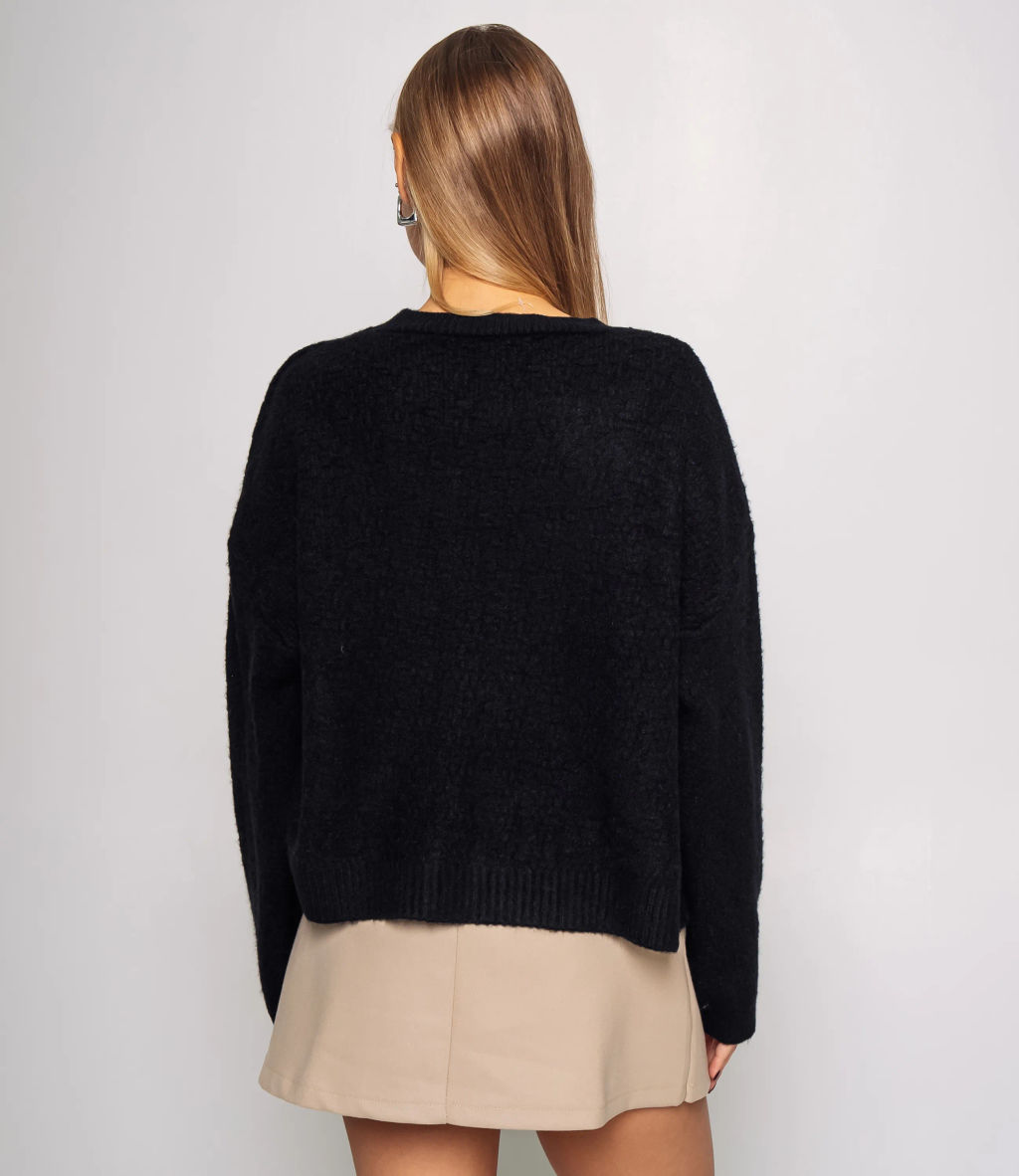 Джемпер #КТ6137, чёрный - Dommod фото 3