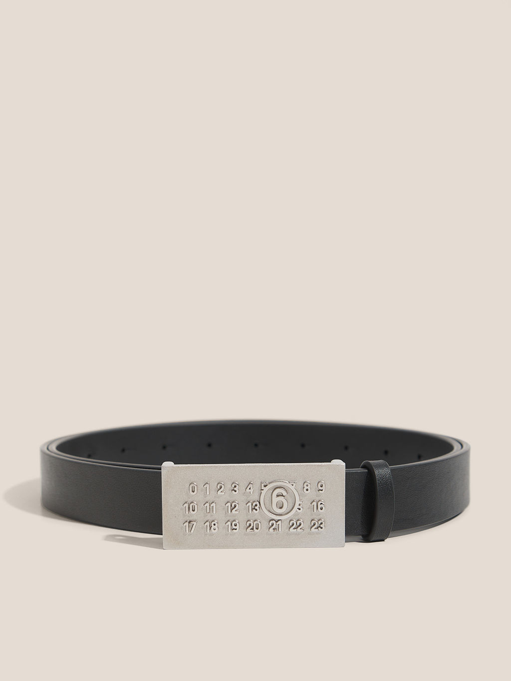 Женский ремень MM6 MAISON MARGIELA NUMERIC BELT Артикул 4664280, черный