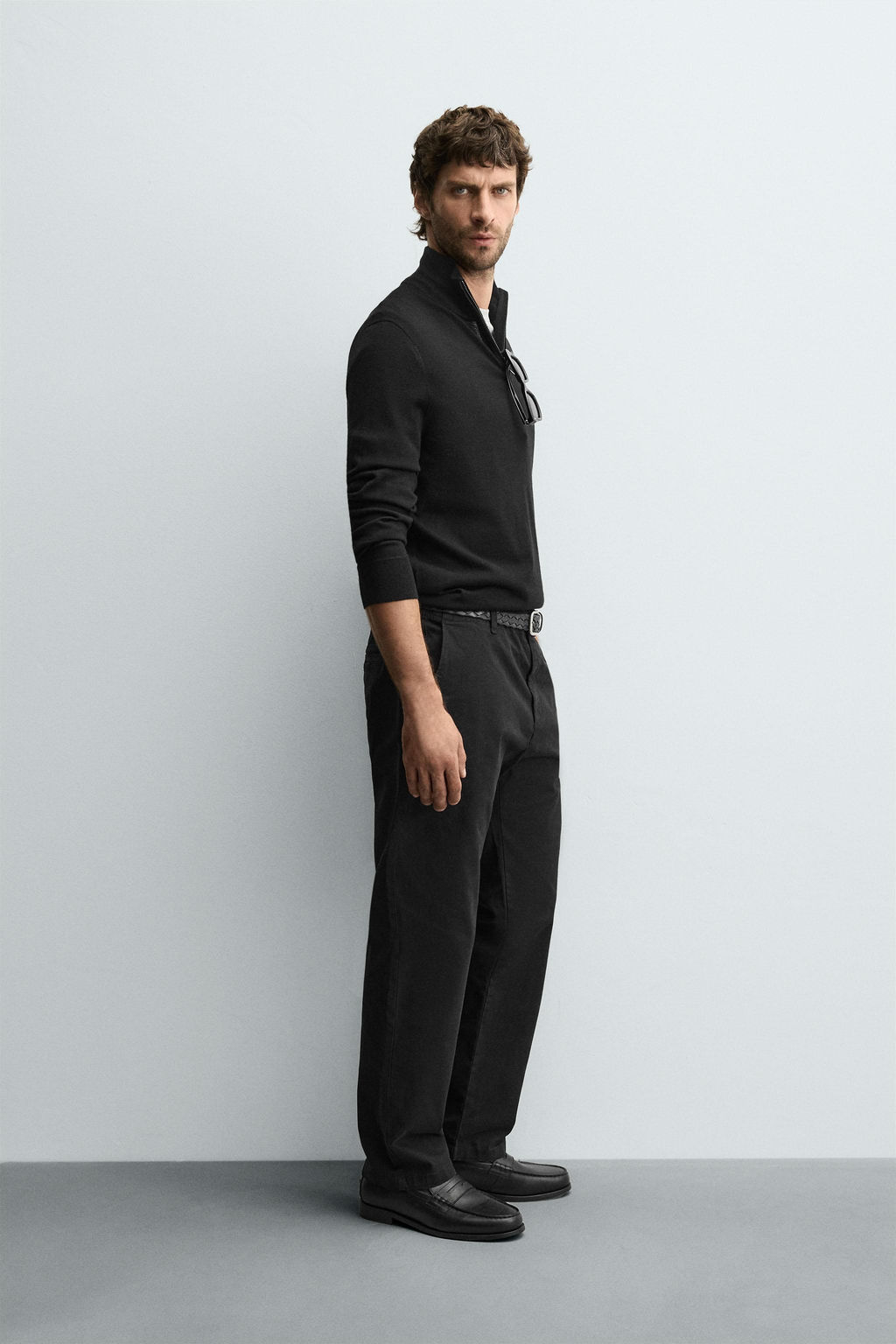 JERSEY LANA CUELLO CREMALLERA / Negro - Zara фото 4