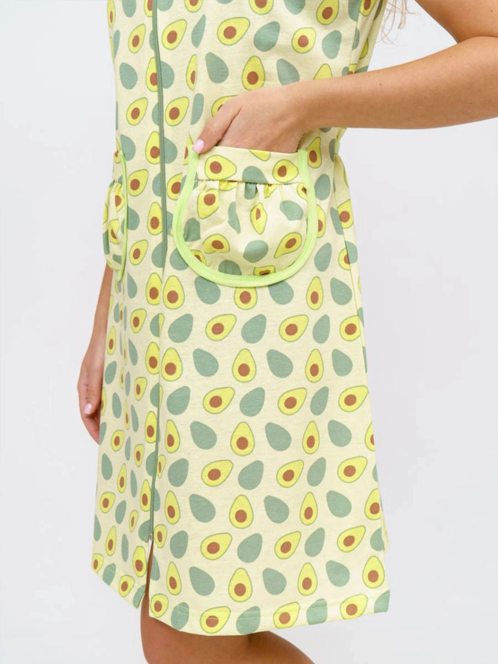 Халат женский, цвет зеленый