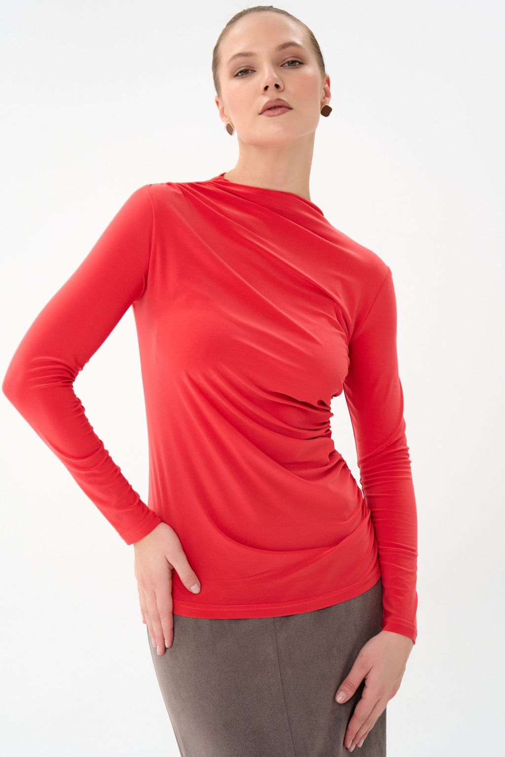 Лонгслив Нора (оранжевый) - Эльза фото 4