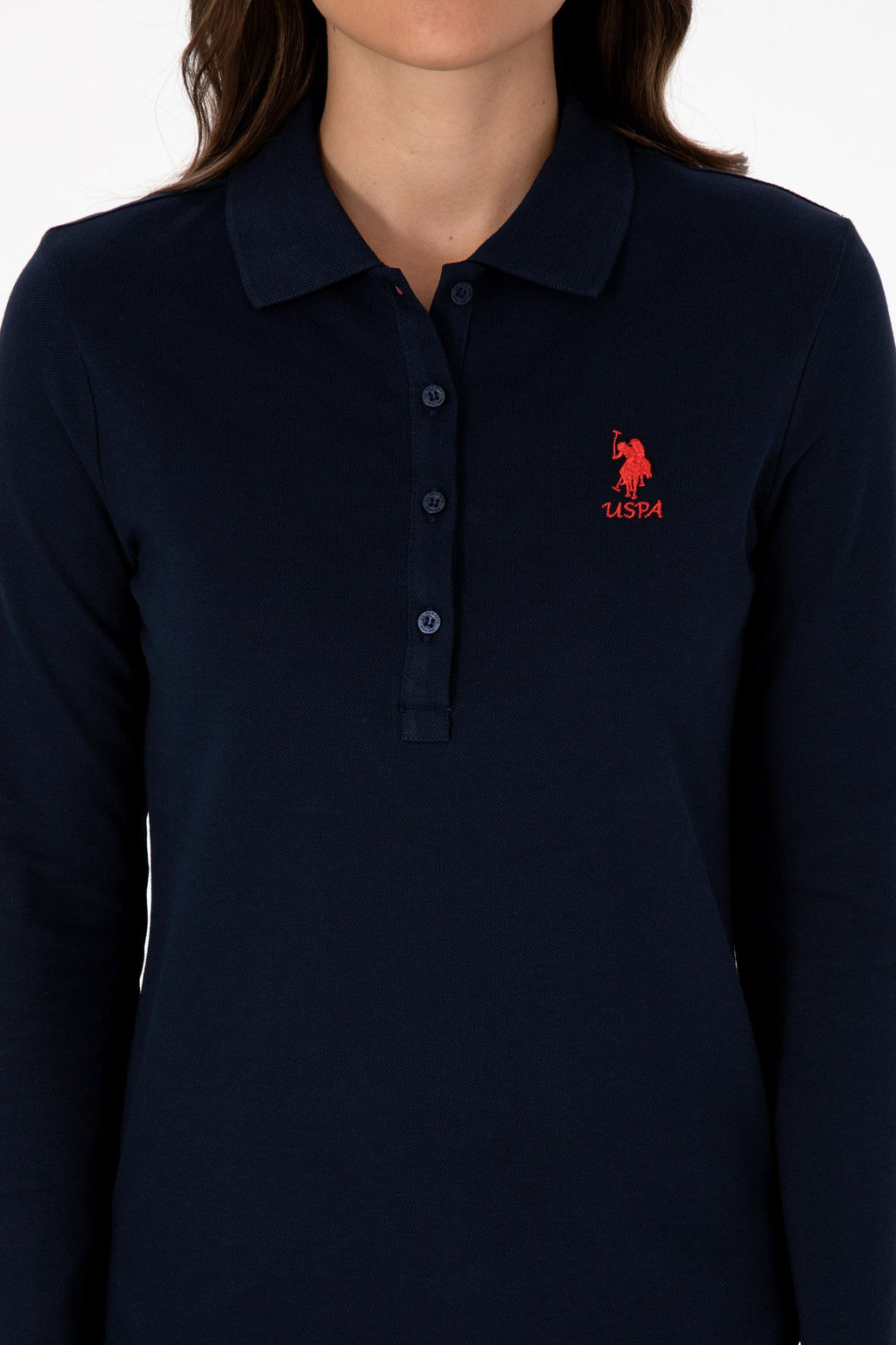 Kad_n Lacivert Basic Polo Yaka Sweatsh_rt Sepette S_rpriz _ndirim - U.s. polo assn фото 13