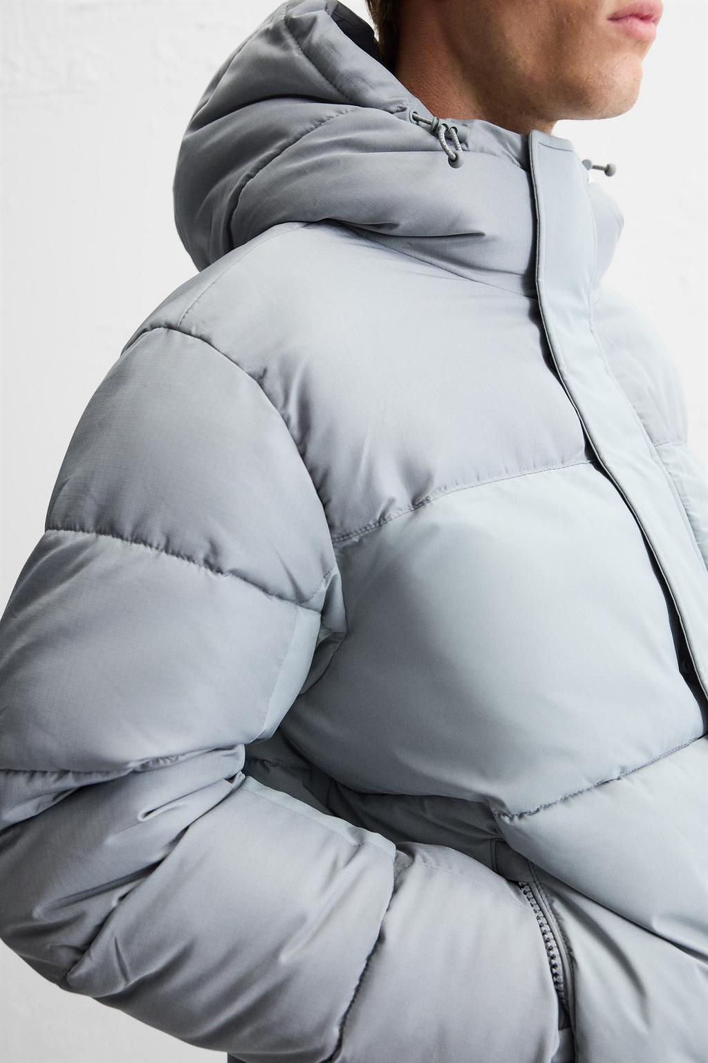 HOODED PUFFER JACKET - Zara фото 12