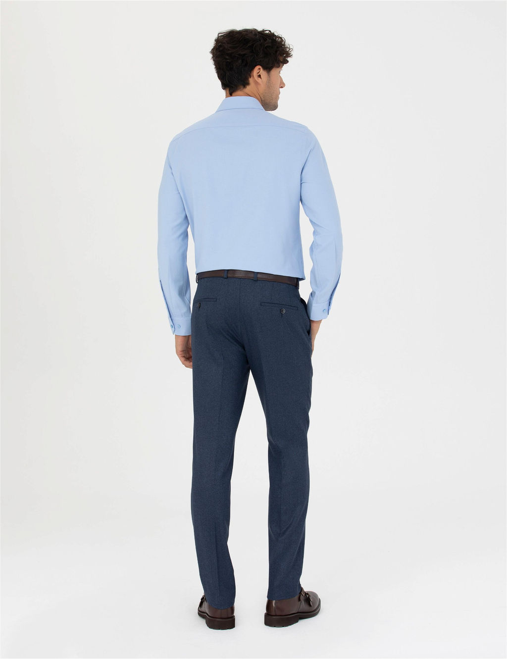 Lacivert Slim Fit Kuma_ Pantolon