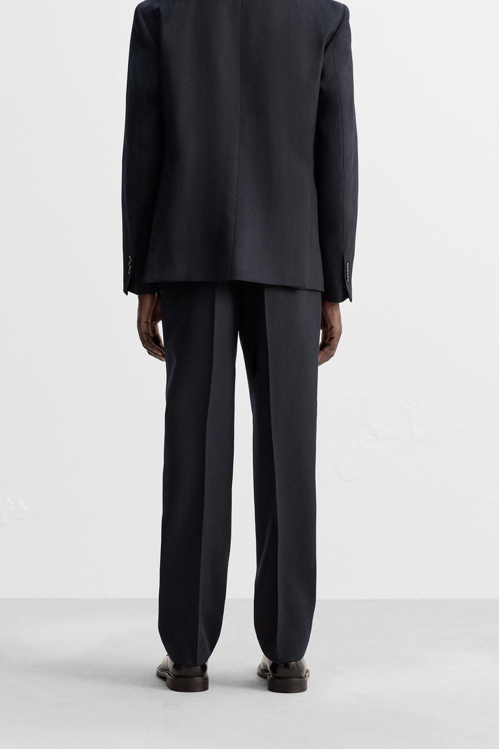 REGULAR FIT WOOL TROUSERS - Zara фото 3