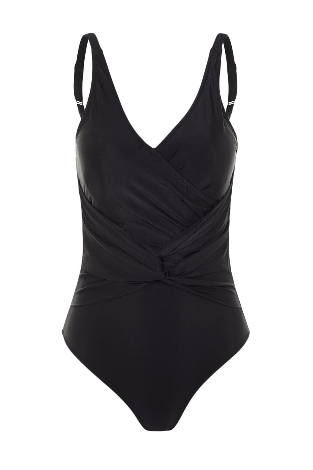 TRENDYOLMILLA Siyah V Yaka Buzgulu Regular Mayo TBESS21MA0262 фото 6