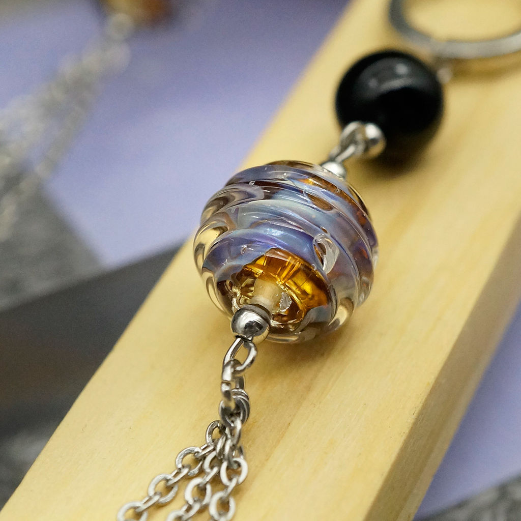 Серьги из муранского стекла LAVANDER GLOW LS3228 - Vloes фото 5