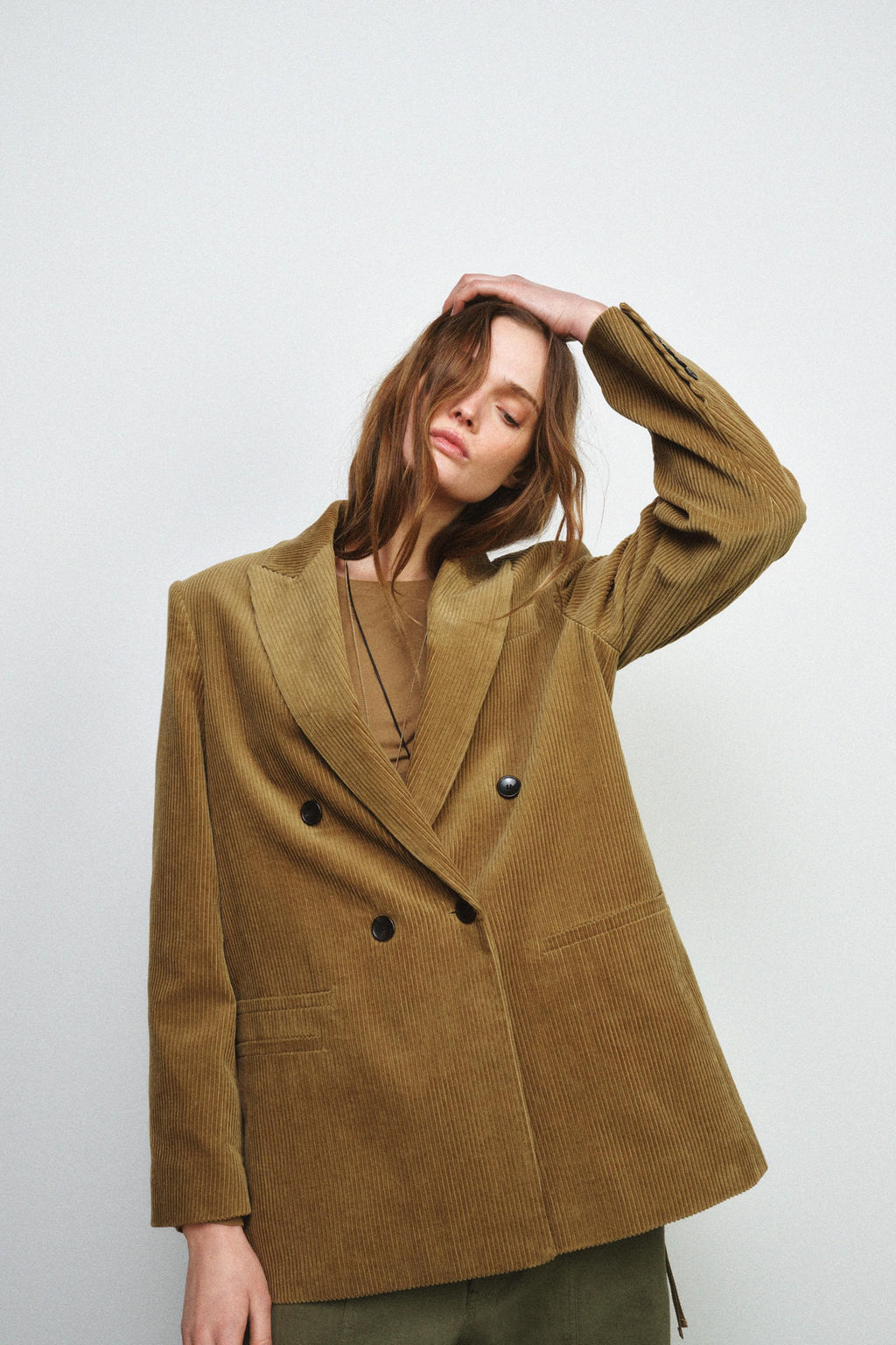 OVERSIZE CORDUROY BLAZER ZW COLLECTION LIMITED EDITION - Zara фото 12
